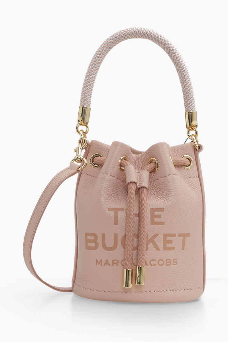 MARC JACOBS Mini The Bucket Bag in Rose Leather 0