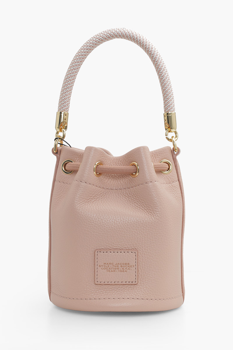 MARC JACOBS Mini The Bucket Bag in Rose Leather 1