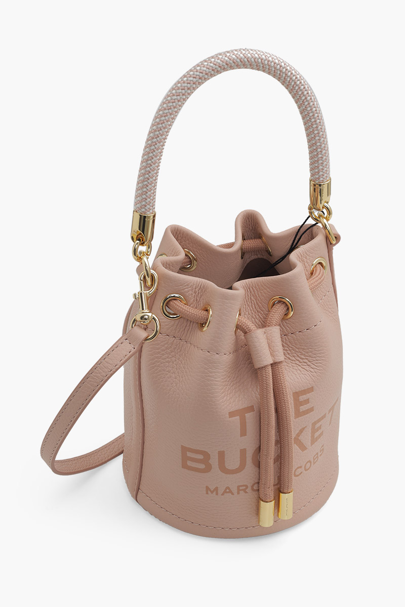 MARC JACOBS Mini The Bucket Bag in Rose Leather 2