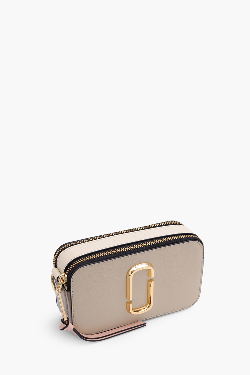 MARC JACOBS Small The Snapshot Camera Bag in Khaki Multi with Logo Webbing Straps 2