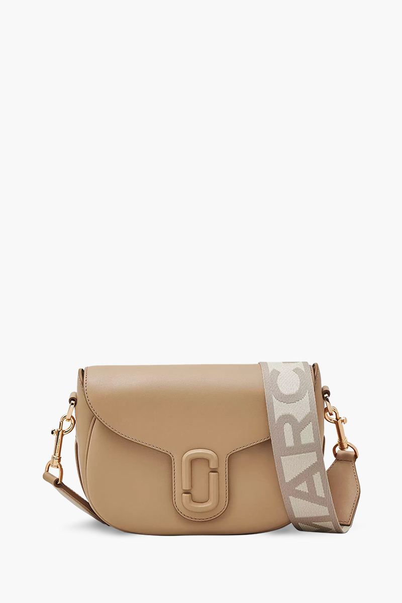 MARC JACOBS J Marc Saddle Shoulder Bag in Camel Smooth Leather 0