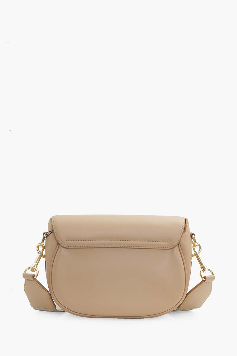 MARC JACOBS J Marc Saddle Shoulder Bag in Camel Smooth Leather 1