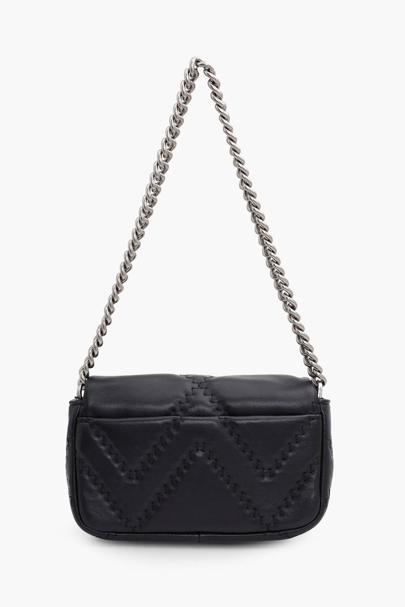 MARC JACOBS Mini The J Marc Shoulder Bag in Black SHW Quilted Leather 1