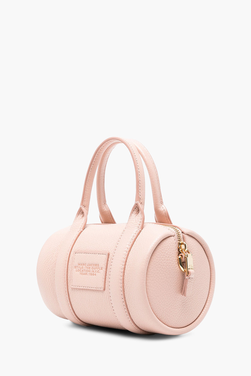 MARC JACOBS Mini Duffle Top Handle Shoulder Bag in Rose Leather 1