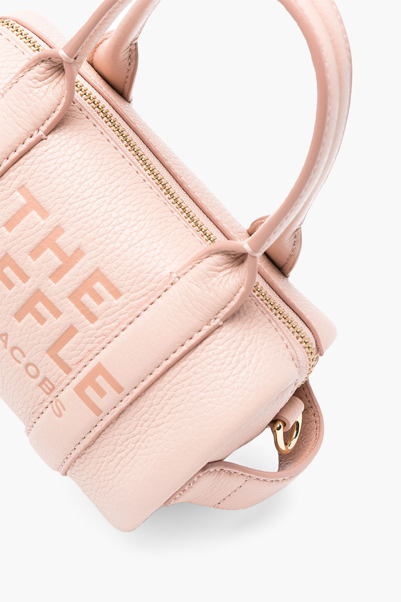 MARC JACOBS Mini Duffle Top Handle Shoulder Bag in Rose Leather 2