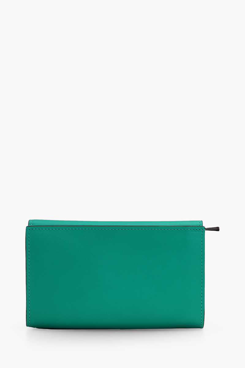 LONGCHAMP Roseau Compact Wallet in Grass Calfskin Leather 1