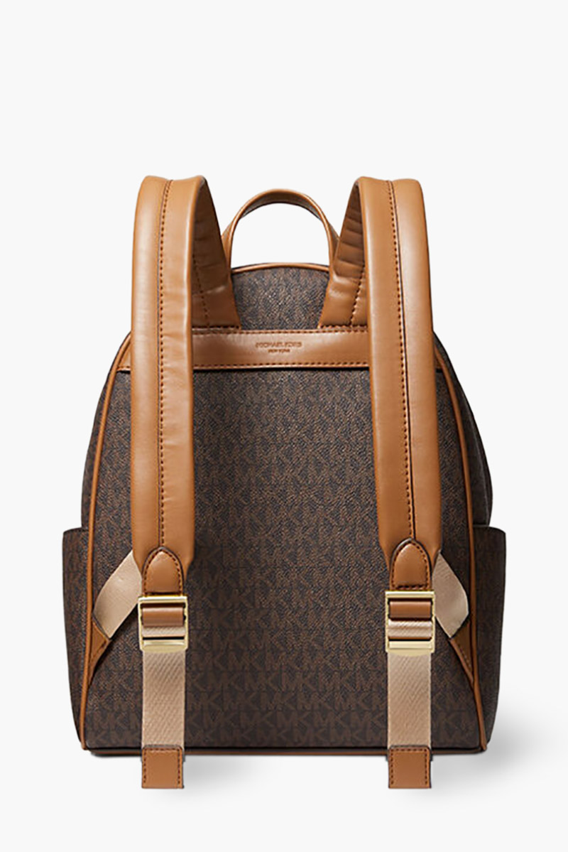 MICHAEL KORS Medium Bex Signature Logo Backpack in Brown/Acorn Canvas 1