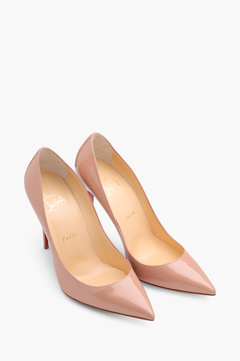 CHRISTIAN LOUBOUTIN Kate Pumps 100mm in Nude Patent 1