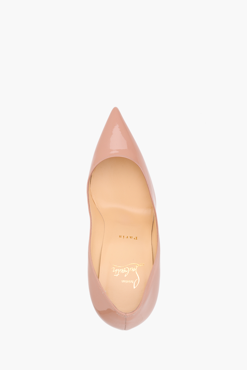 CHRISTIAN LOUBOUTIN Kate Pumps 100mm in Nude Patent 3