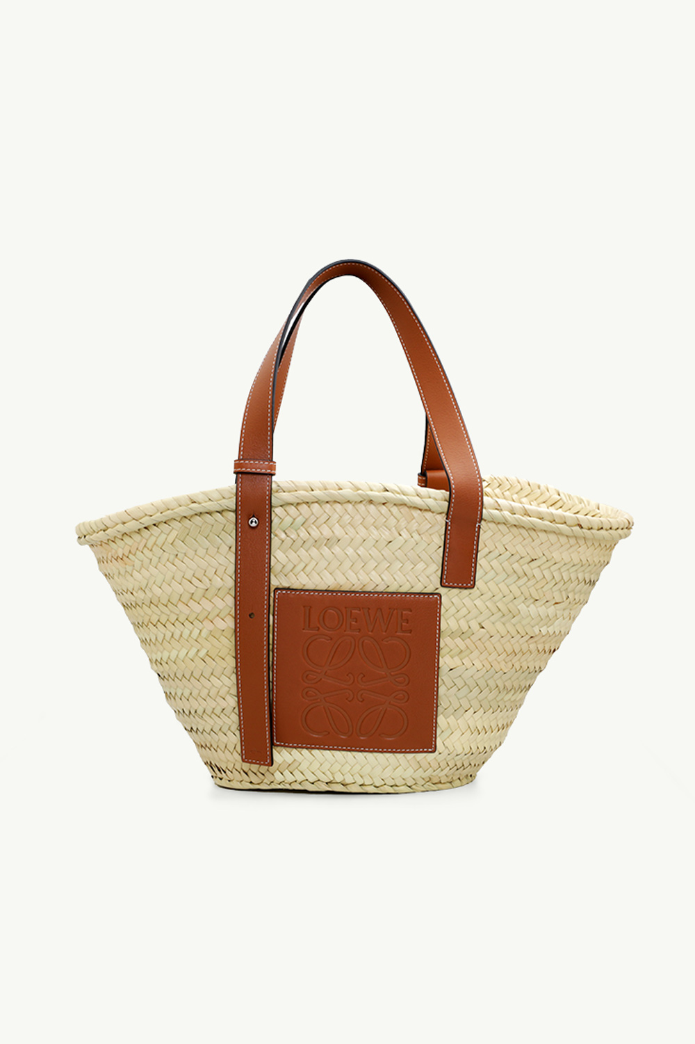 LOEWE Medium Basket Top Handle Bag in Natural/Tan 0