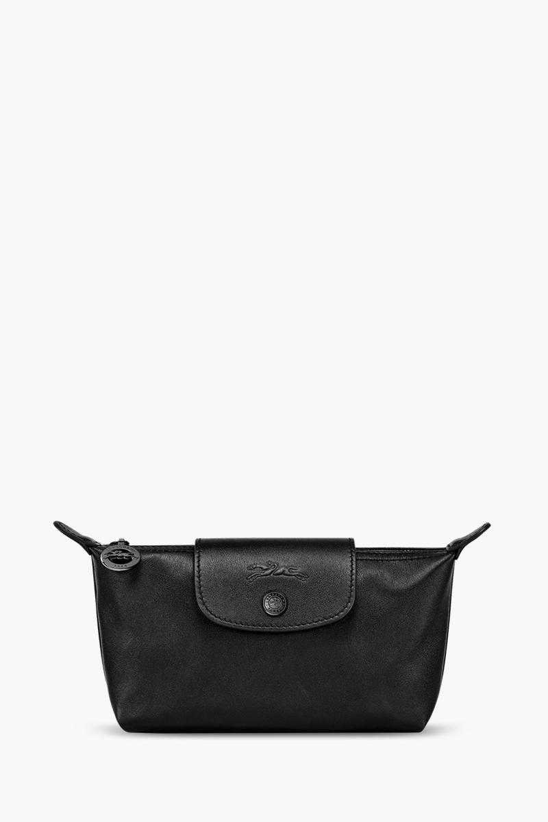 LONGCHAMP Le Pliage Xtra Pouch in Black Leather 0