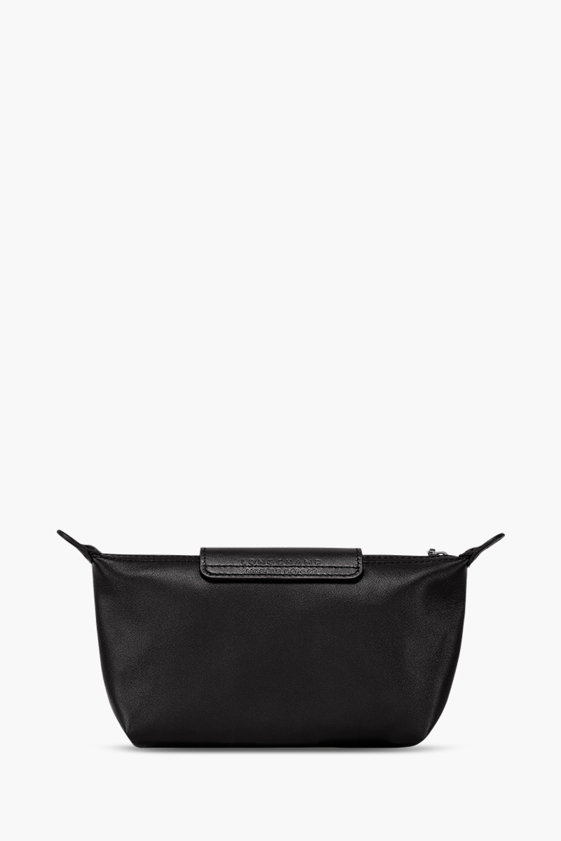 LONGCHAMP Le Pliage Xtra Pouch in Black Leather 1