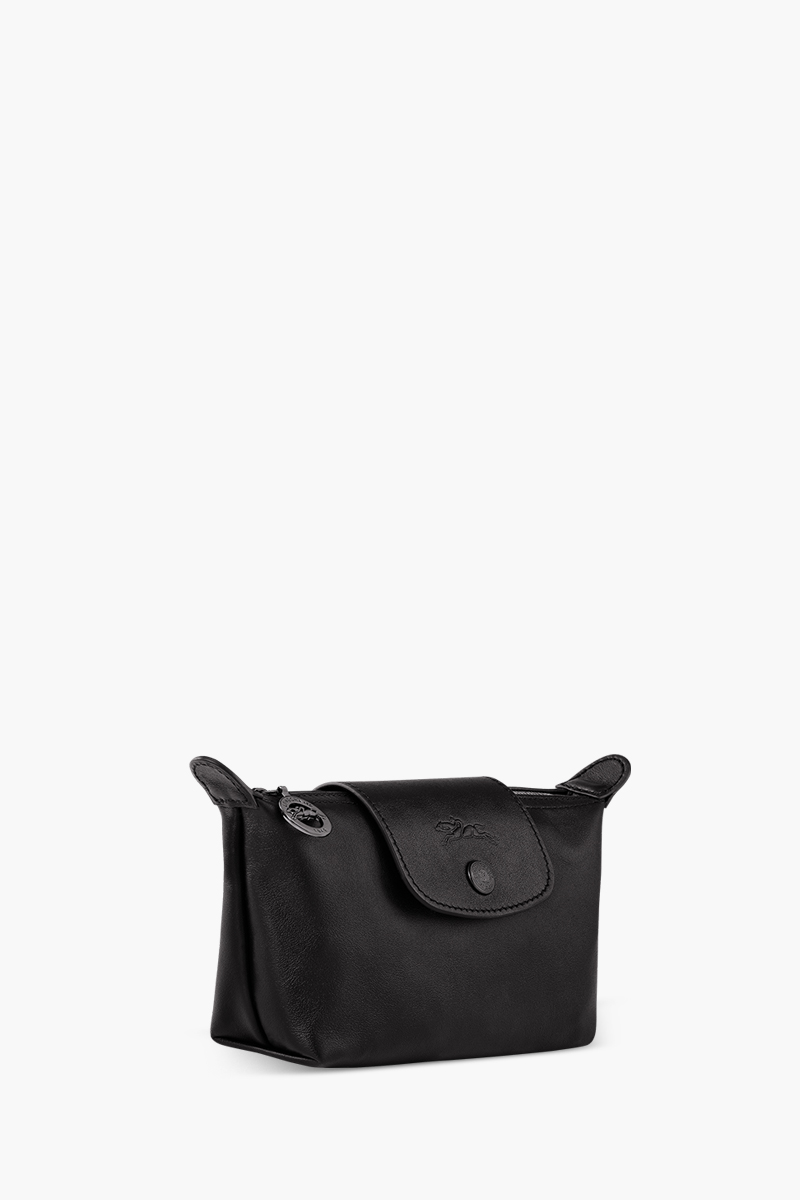 LONGCHAMP Le Pliage Xtra Pouch in Black Leather 2