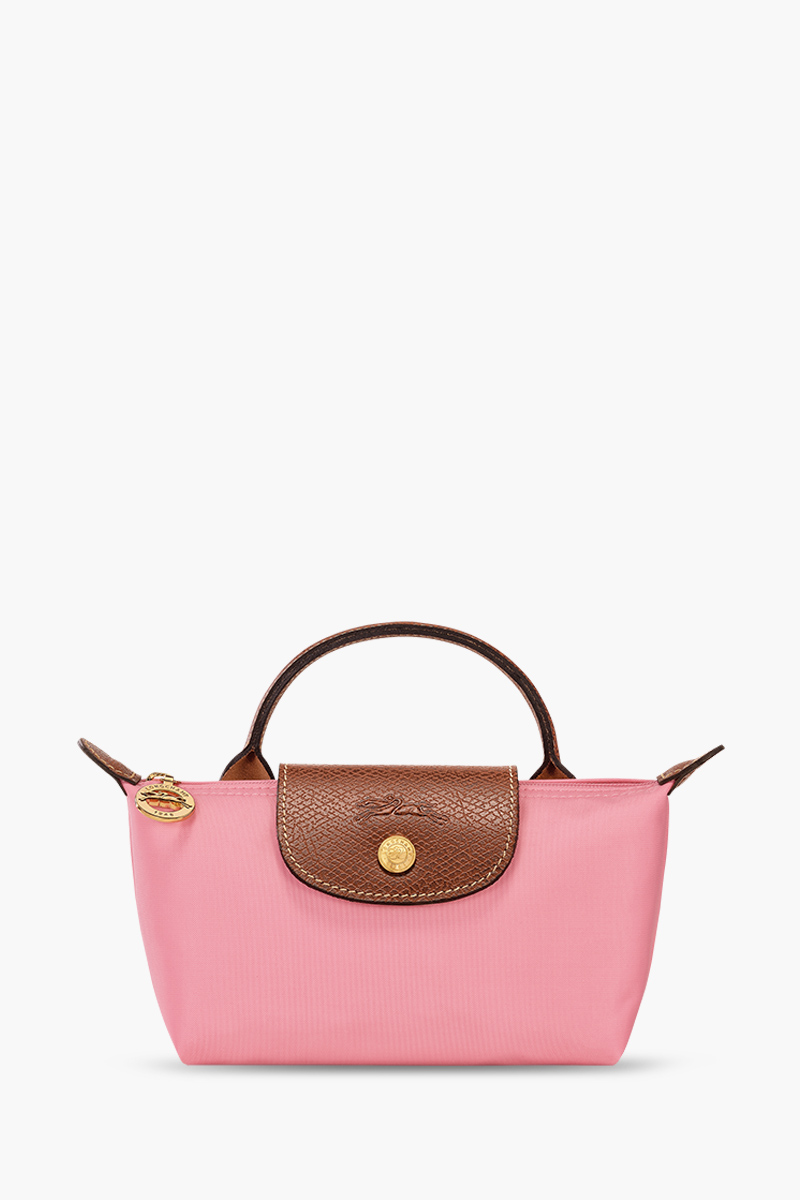 LONGCHAMP Le Pliage Original Pouch in Marshmallow Recycled Canvas with Handle 0