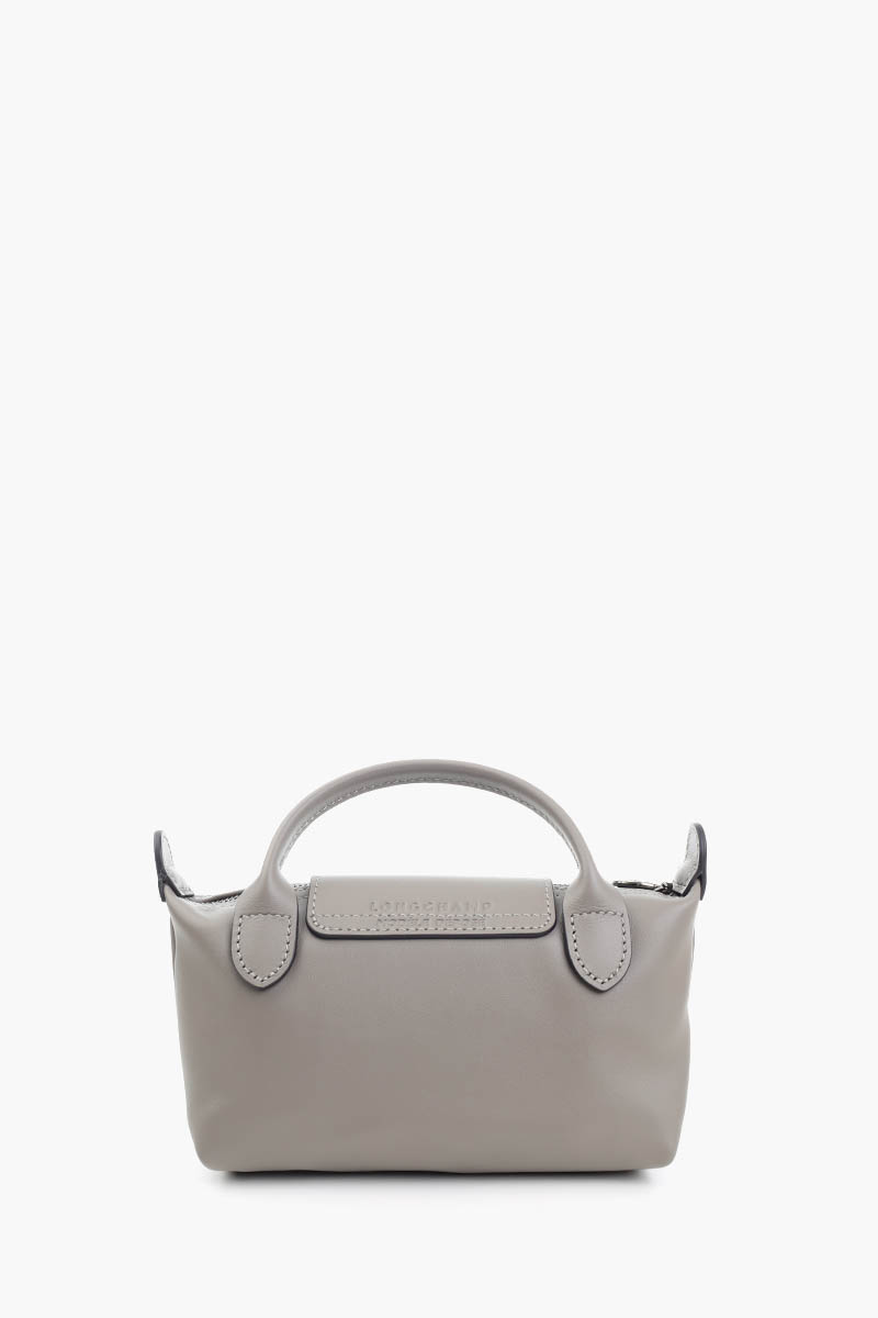 LONGCHAMP Le Pliage Extra XS Pouch in Turtledove Cowhide Leather  2