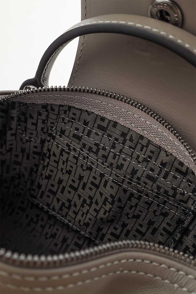 LONGCHAMP Le Pliage Extra XS Pouch in Turtledove Cowhide Leather  4