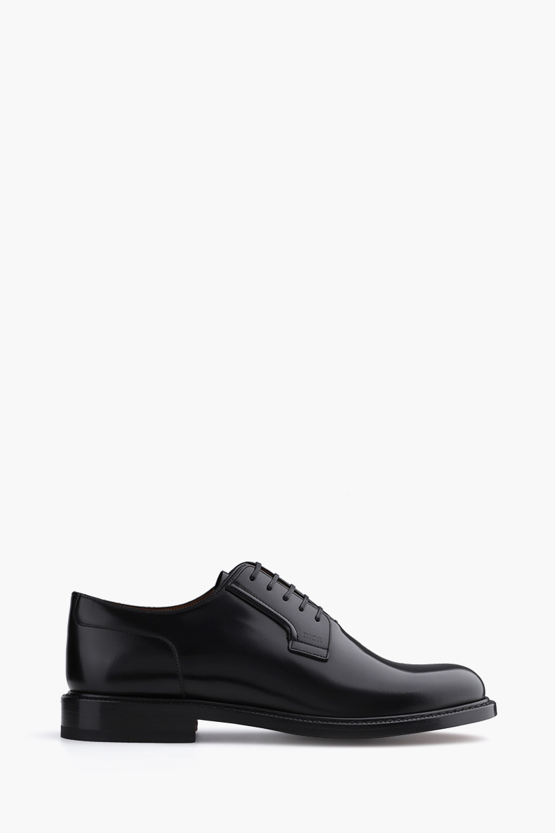 CHRISTIAN DIOR Evidence Derby Shoes in Black Brushed Calfskin 0