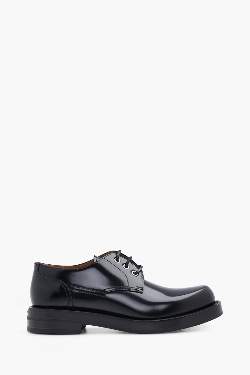 CHRISTIAN DIOR Carlo Derby Shoes in Black Polished Calfskin 0