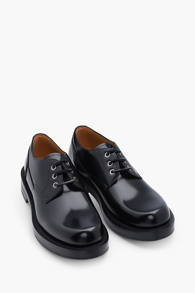 CHRISTIAN DIOR Carlo Derby Shoes in Black Polished Calfskin 1