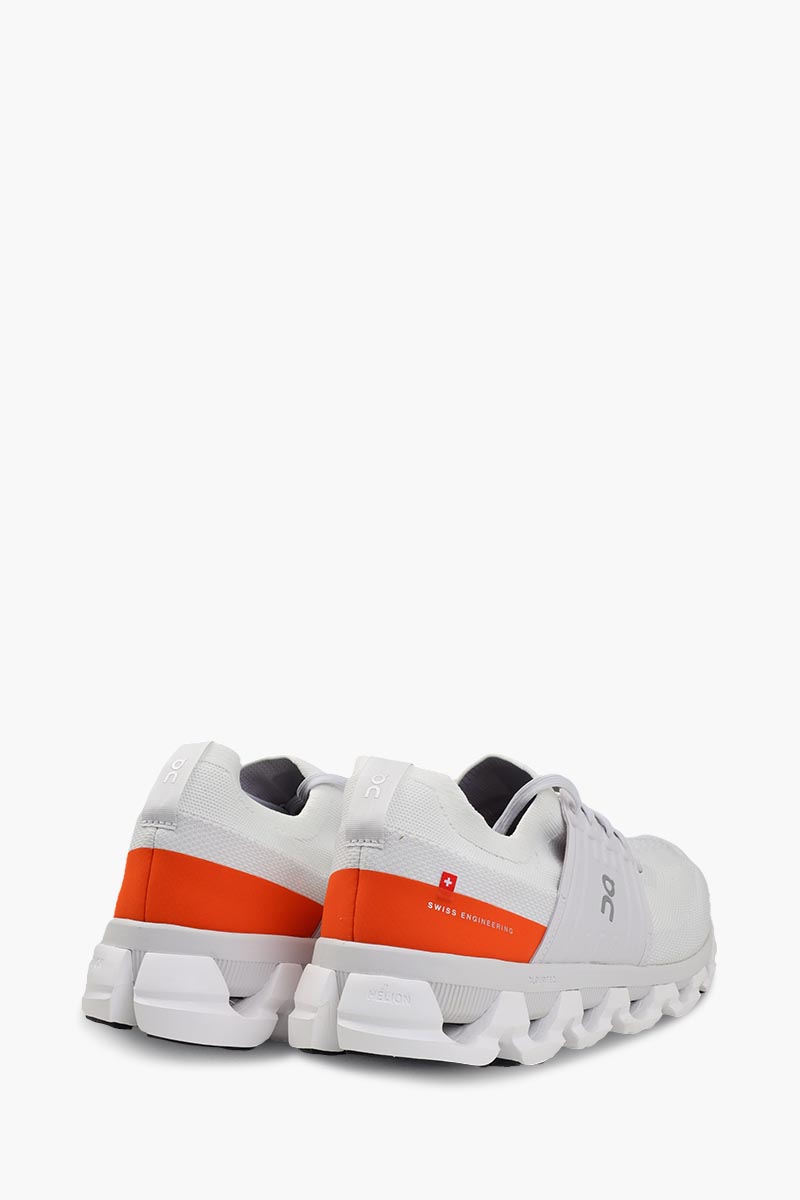 ON Men Cloudswift 3 Running Sneakers in Ivory/Flame 1