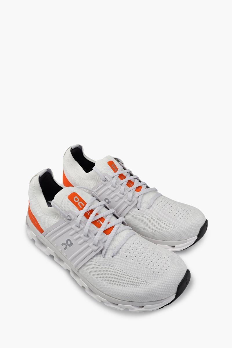 ON Men Cloudswift 3 Running Sneakers in Ivory/Flame 2