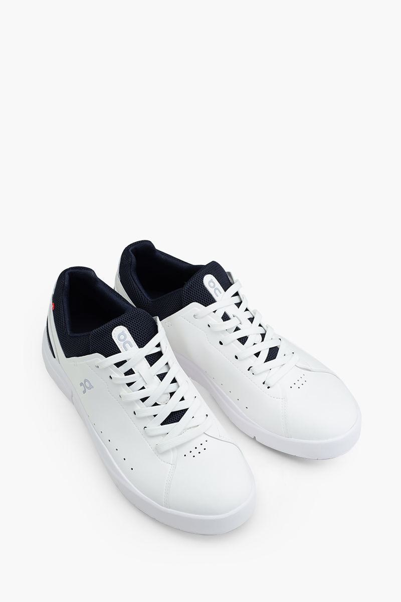 ON Men The Roger Advantage Running Sneakers in White/Midnight 1