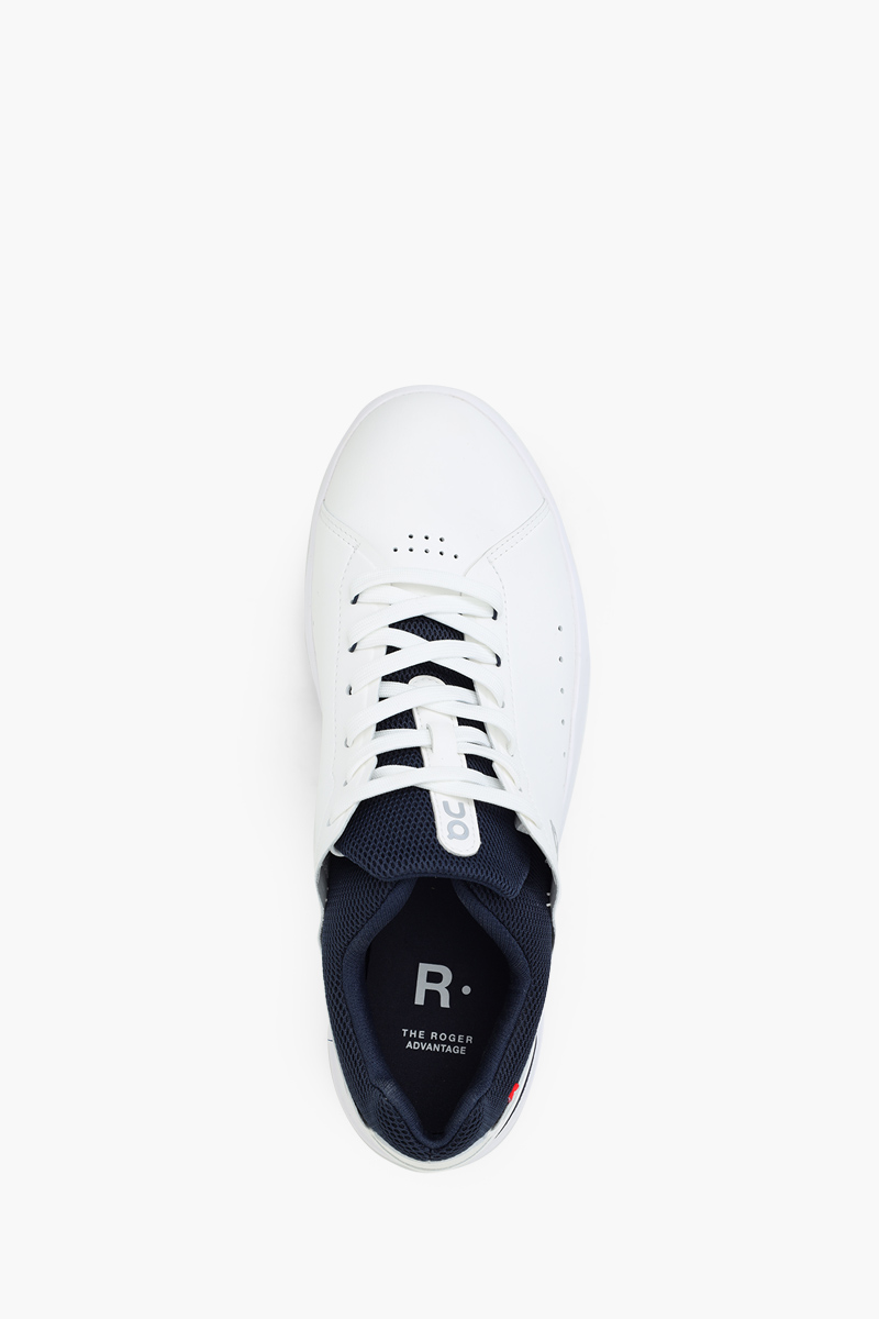 ON Men The Roger Advantage Running Sneakers in White/Midnight 3