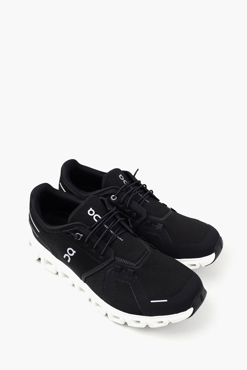ON Men Cloud 6 Sneakers in Black/White 2