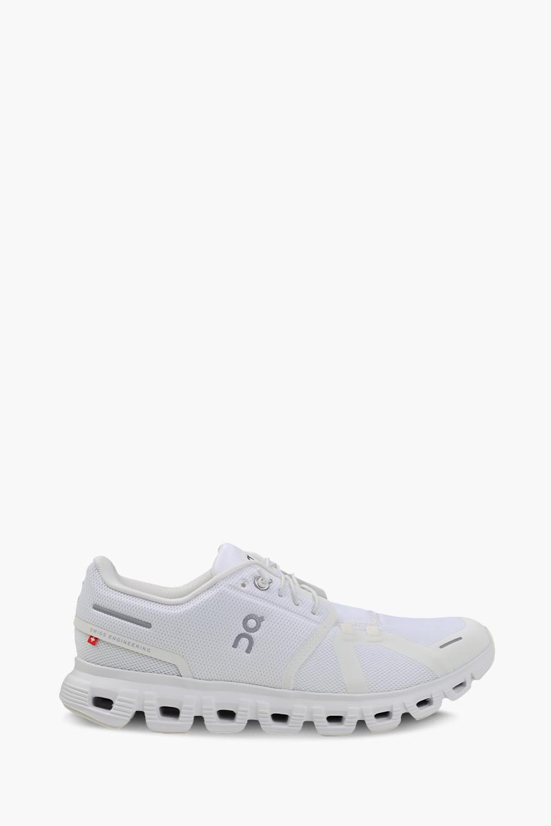 ON Men Cloud 6 Sneakers in White/White 0
