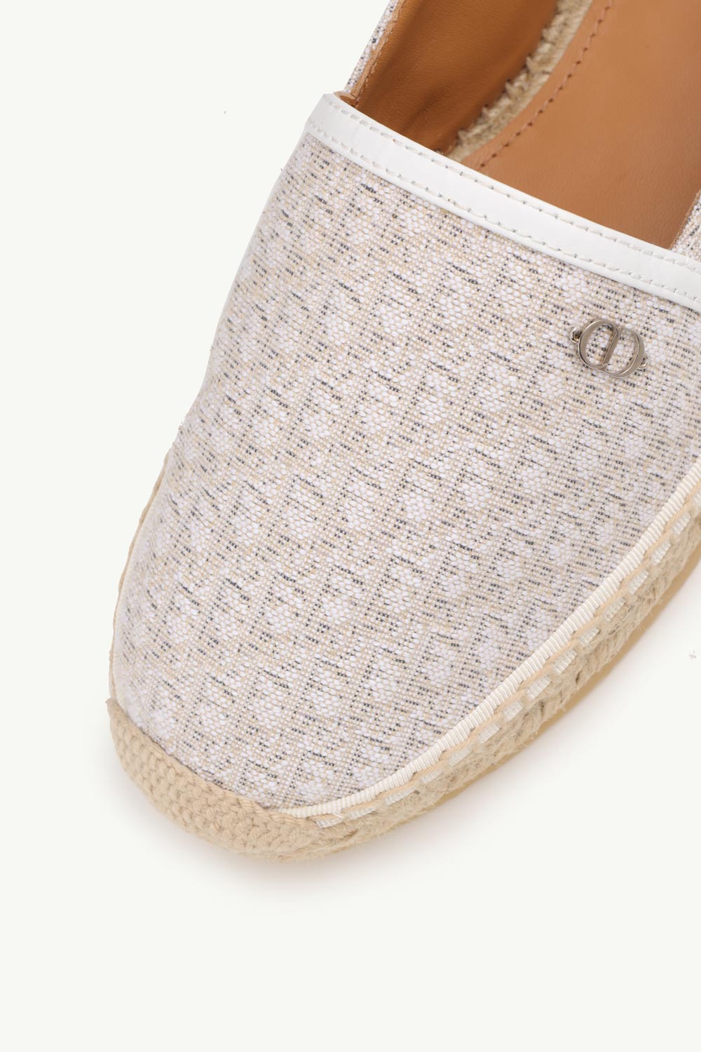 CHRISTIAN DIOR Paradise Oblique Espadrille in Off White 4