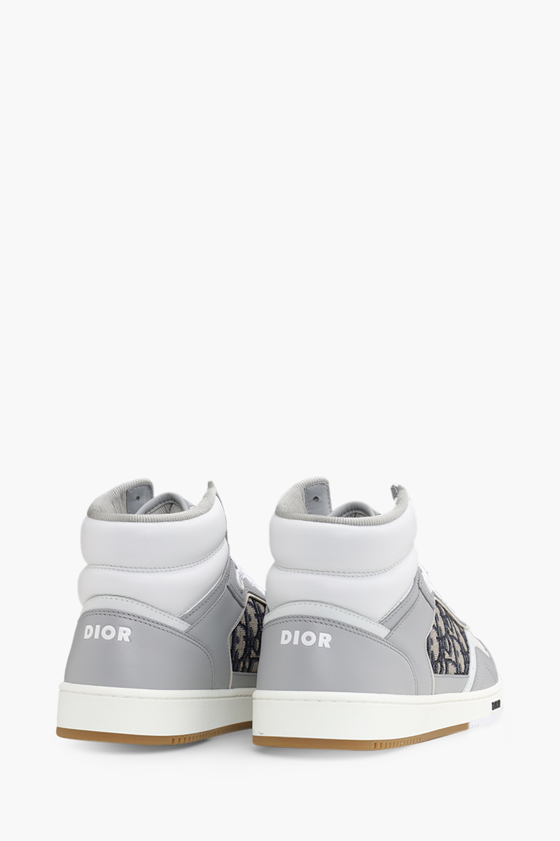 CHRISTIAN DIOR B27 Oblique High Top Sneakers in Gray/White Multicolor 2