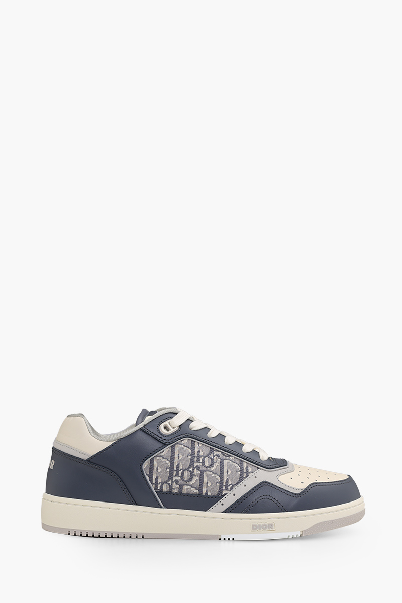 CHRISTIAN DIOR B27 Oblique Low Top Sneakers in Deep Grey/Cream Multicolors 0