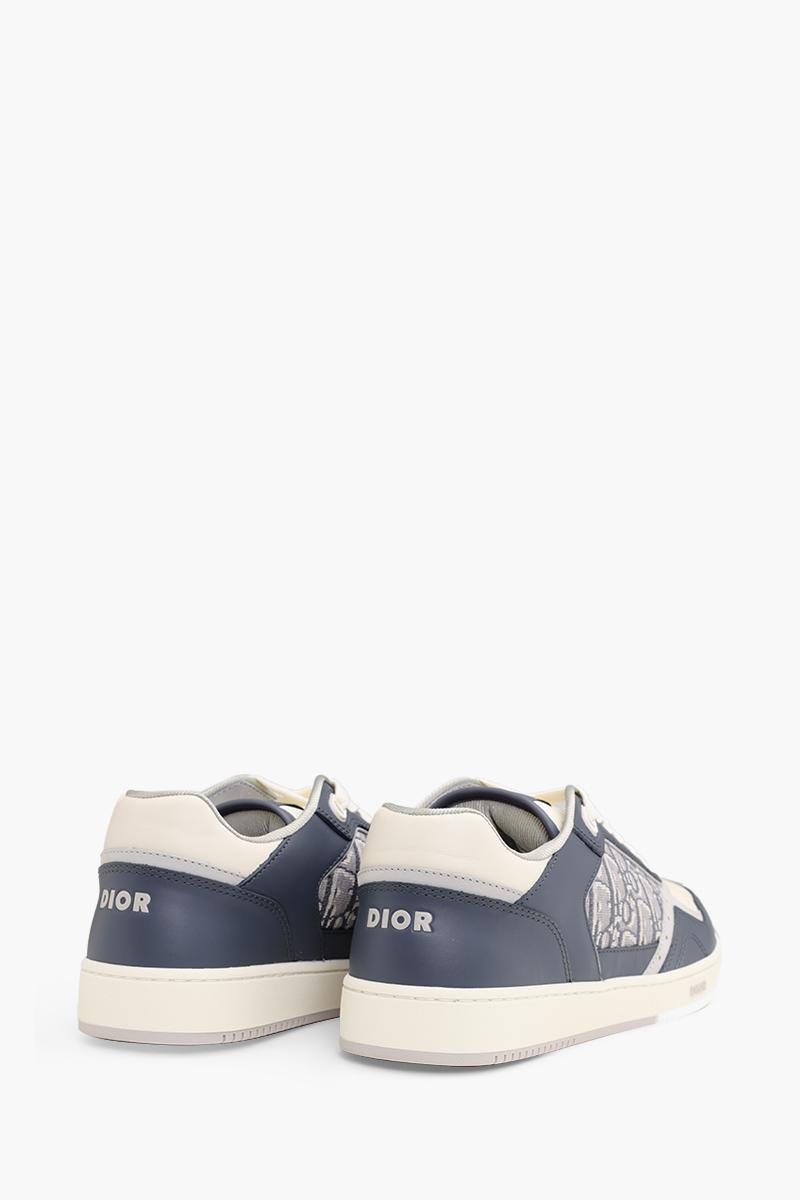 CHRISTIAN DIOR B27 Oblique Low Top Sneakers in Deep Grey/Cream Multicolors 2