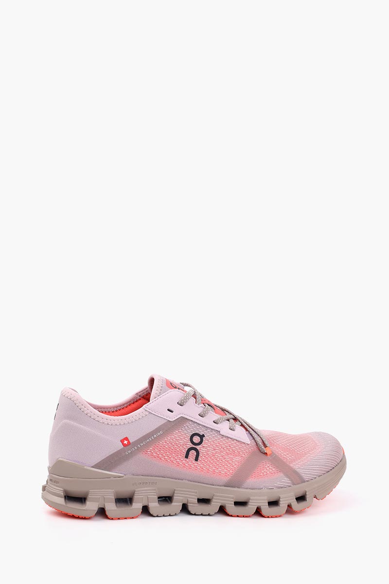 ON Women Cloud X 4 AD Sneakers in Mauve/Salmon 0