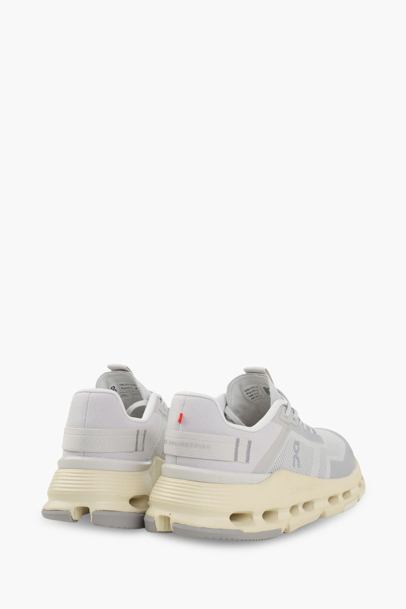 ON Women Cloudnova Form 2 TT Sneakers in Wolf/Cream Flexible Nylon-Blend 1