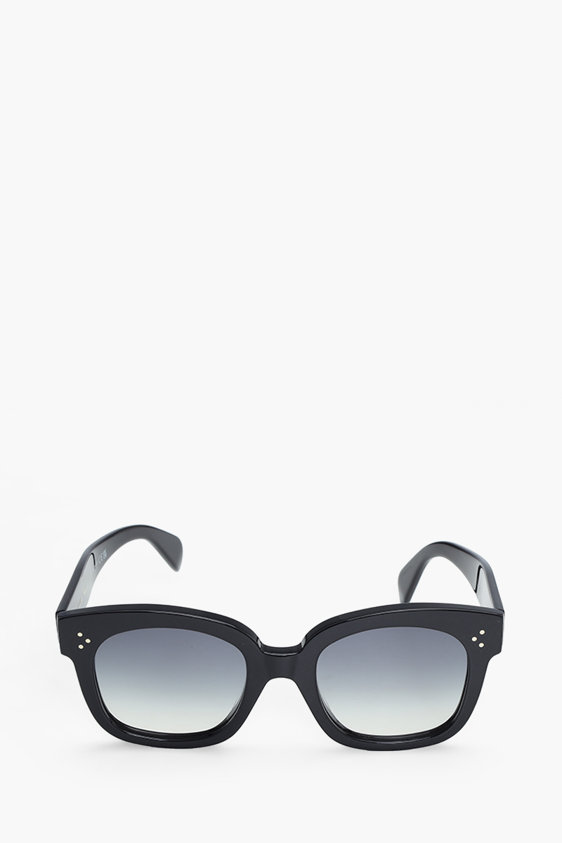 CELINE Square Bold 3 Dots Sunglasses in Black/Grey Gradient Acetate 0