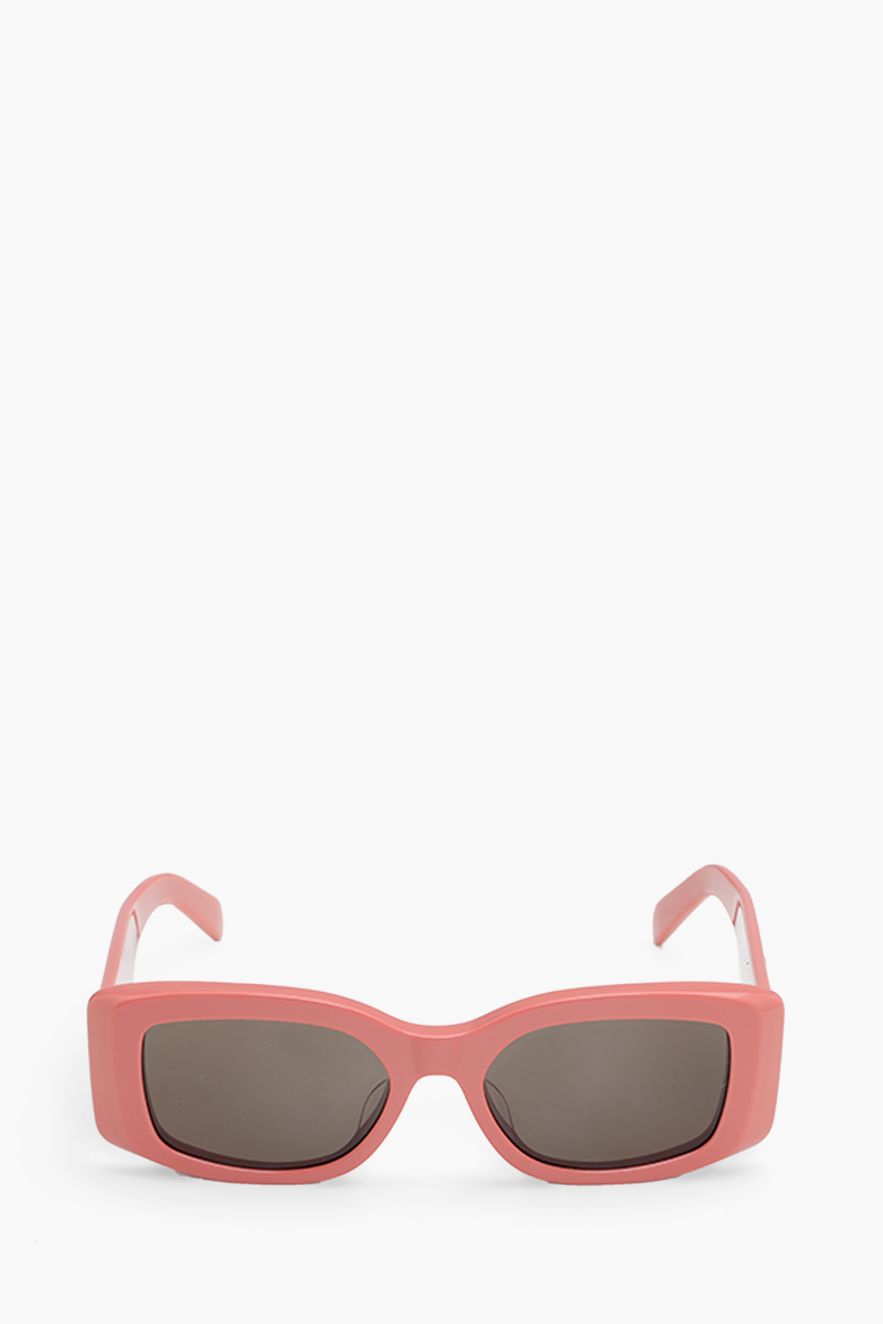 CELINE Triomphe Xl Sunglasses in Shiny Pink/Brown Acetate 0