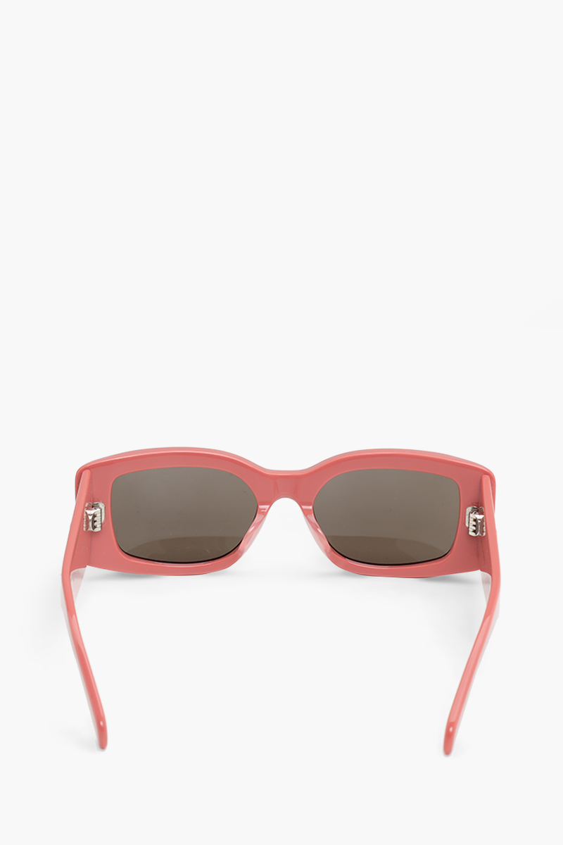 CELINE Triomphe Xl Sunglasses in Shiny Pink/Brown Acetate 1