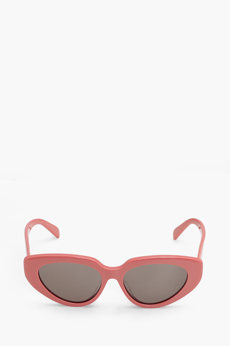 CELINE Butterfly Bold 3 Dots Sunglasses in Shiny Light Pink/Smoke Acetate 0