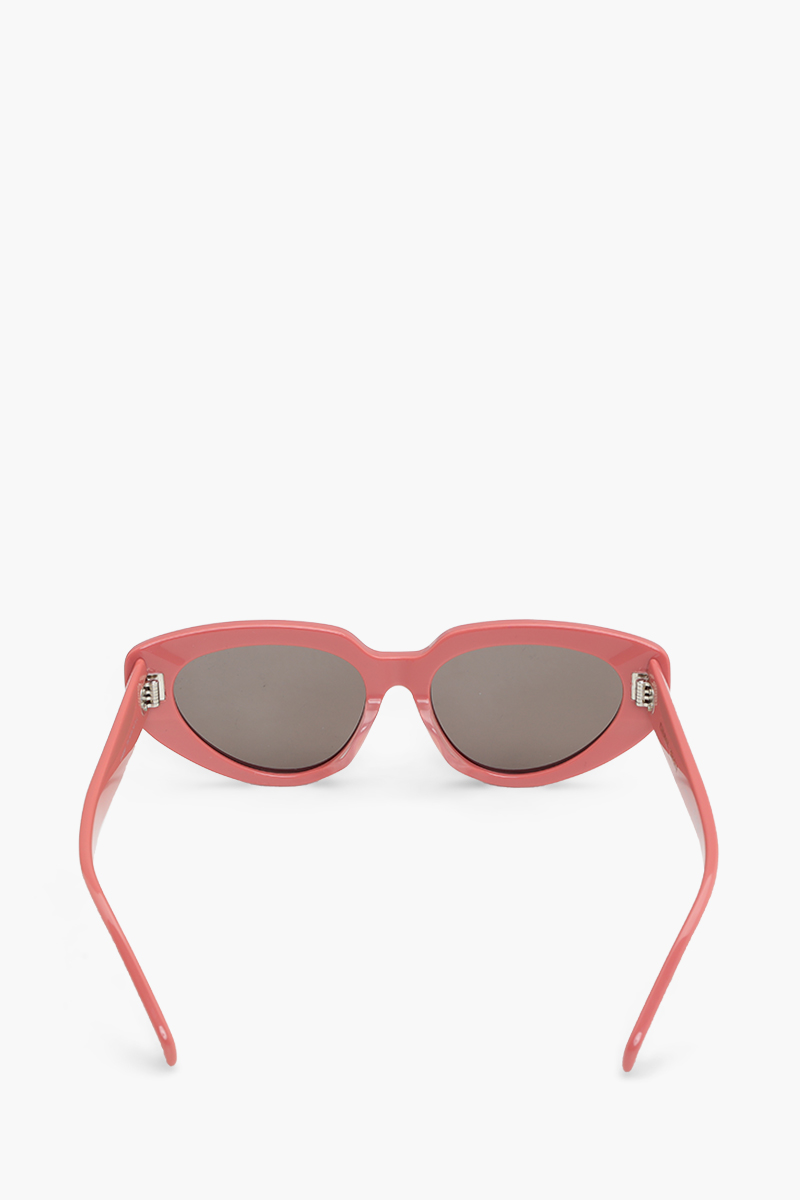 CELINE Butterfly Bold 3 Dots Sunglasses in Shiny Light Pink/Smoke Acetate 1