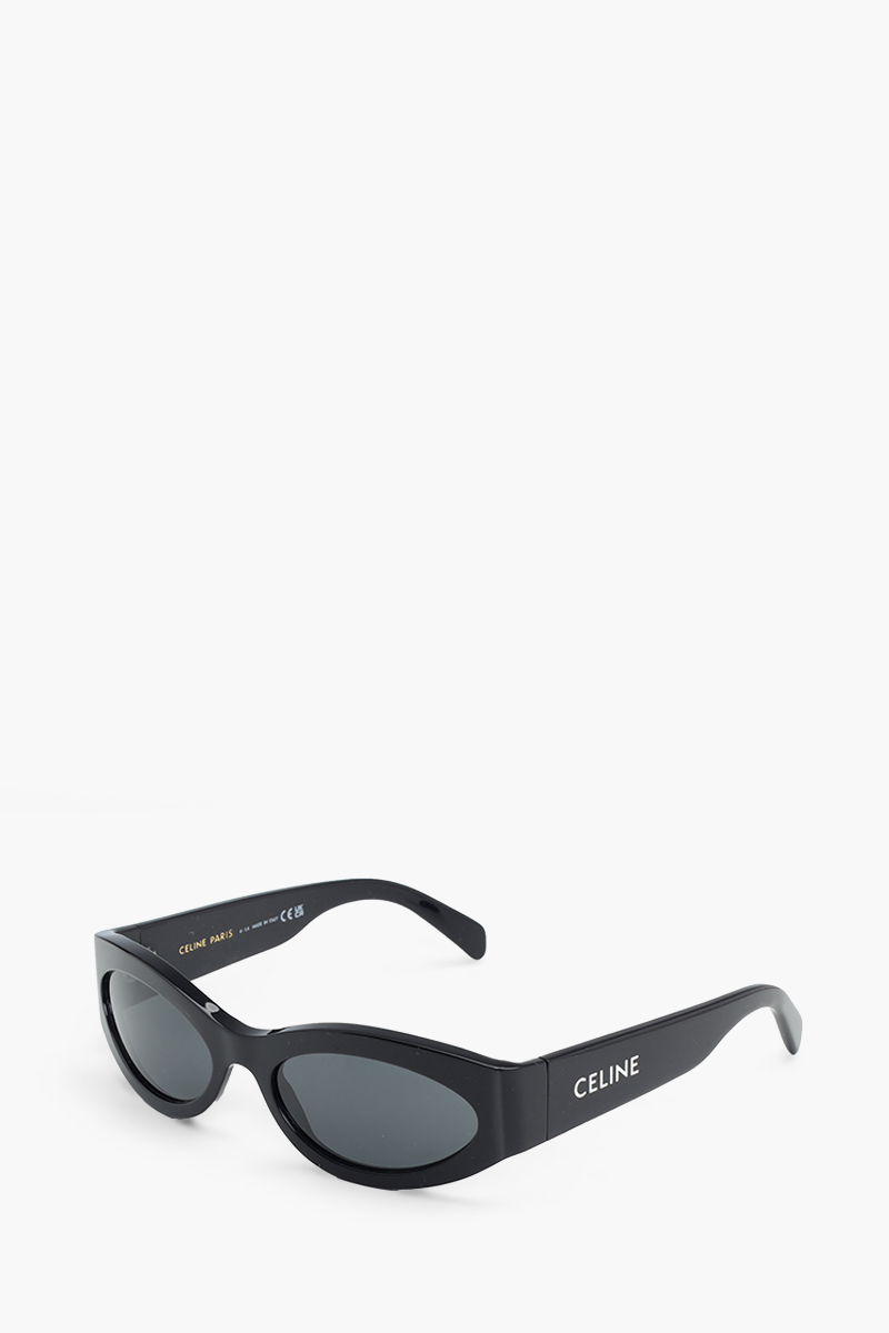 CELINE Monochroms Sunglasses in Shiny Black/Grey Acetate 2