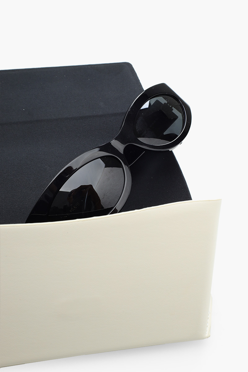 CELINE Monochroms Sunglasses in Shiny Black/Grey Acetate 4