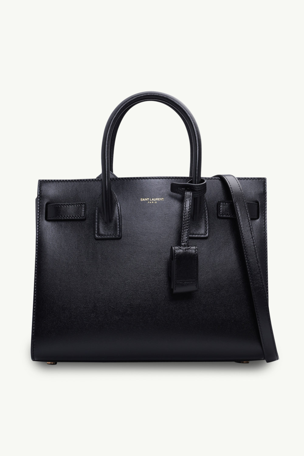 SAINT LAURENT Baby Sac de Jour in Black Smooth Leather 0