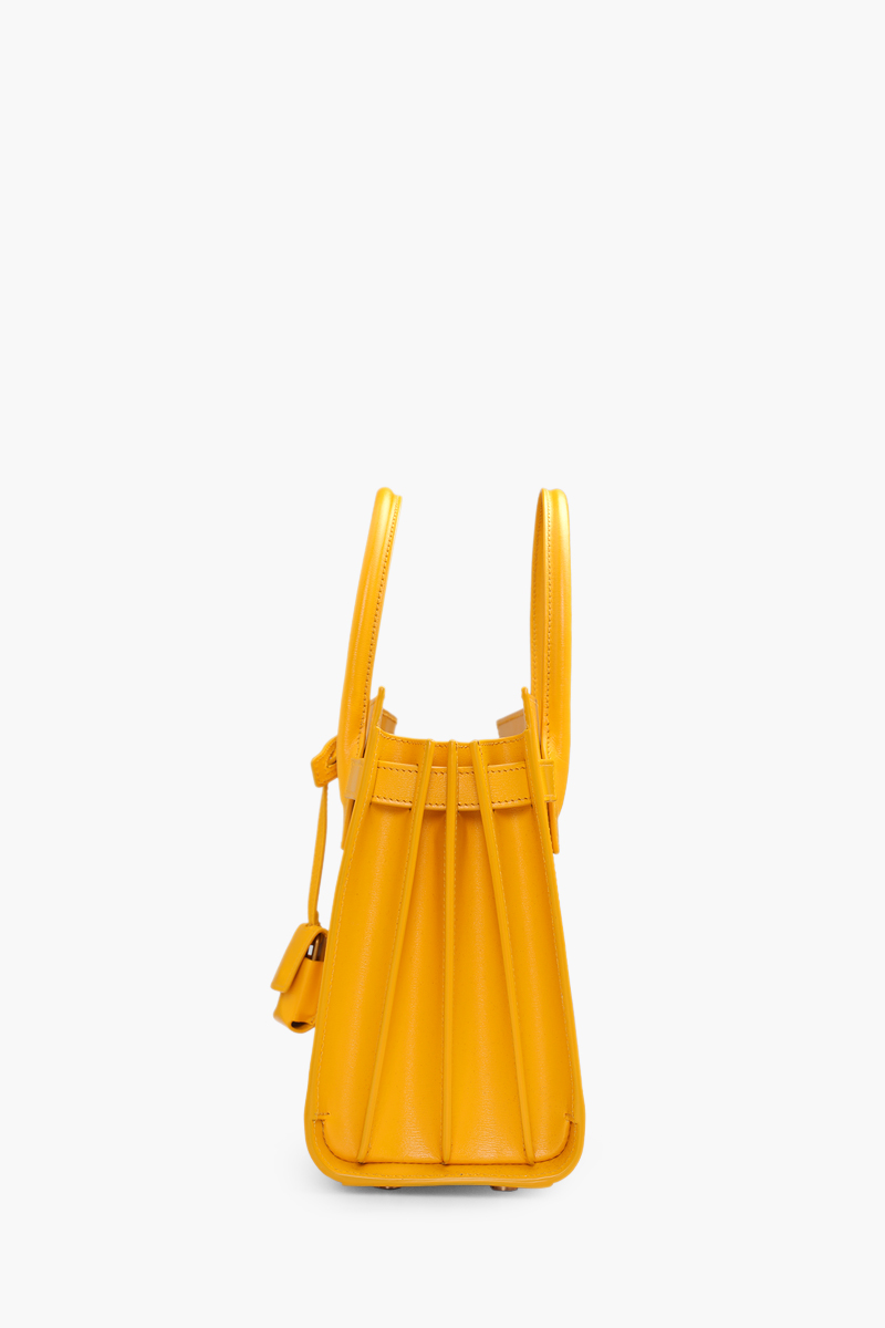 SAINT LAURENT Baby Sac de Jour in Yellow Smooth Leather 3