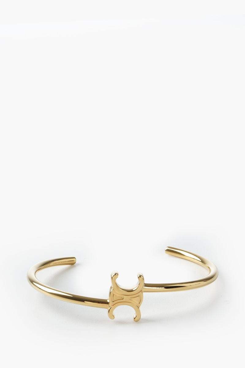 CELINE Triomphe Asymmetric Cuff In Gold Brass 0