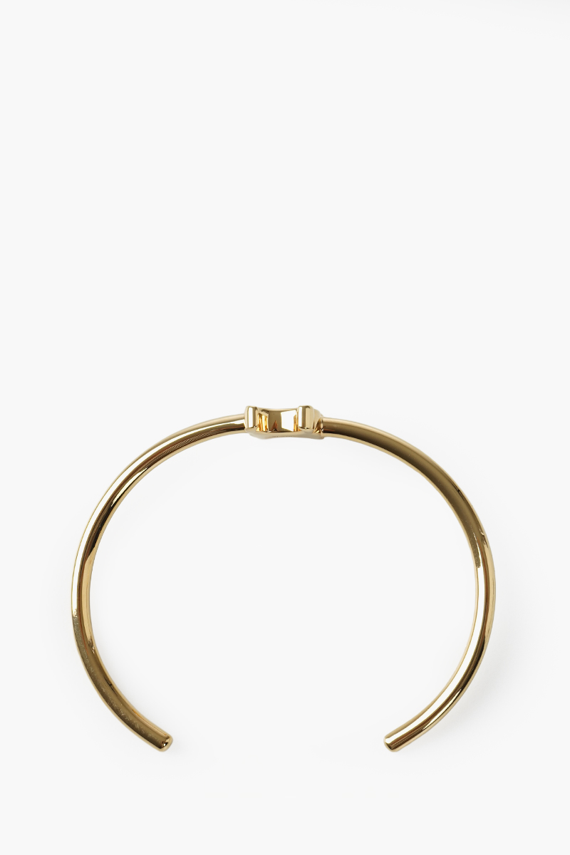 CELINE Triomphe Asymmetric Cuff In Gold Brass 1