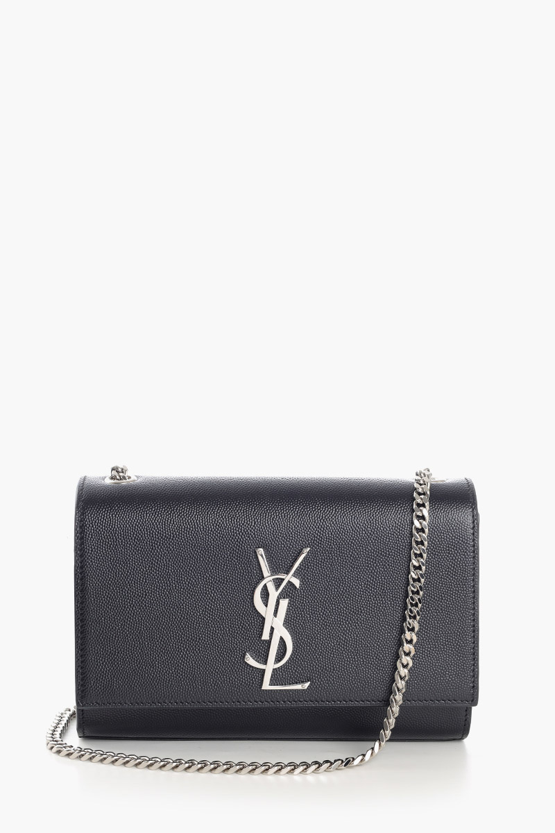 SAINT LAURENT Small Kate Shoulder Bag in Black Caviar Leather SHW 0
