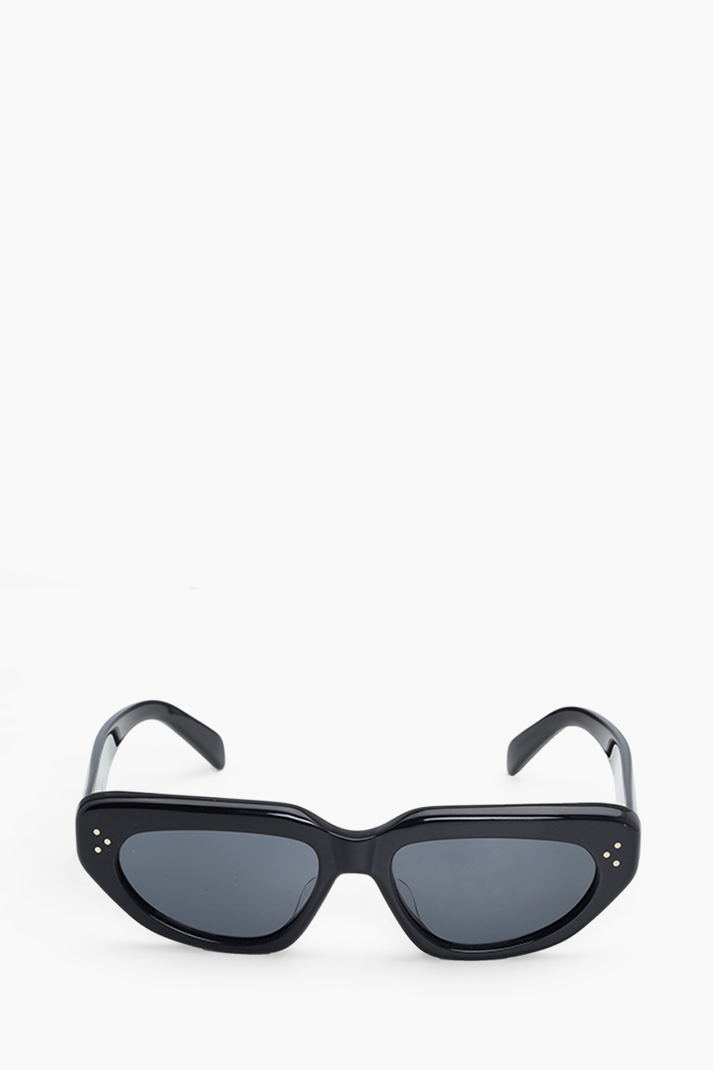 CELINE Black Frame 52 Sunglasses in Black Acetate 0