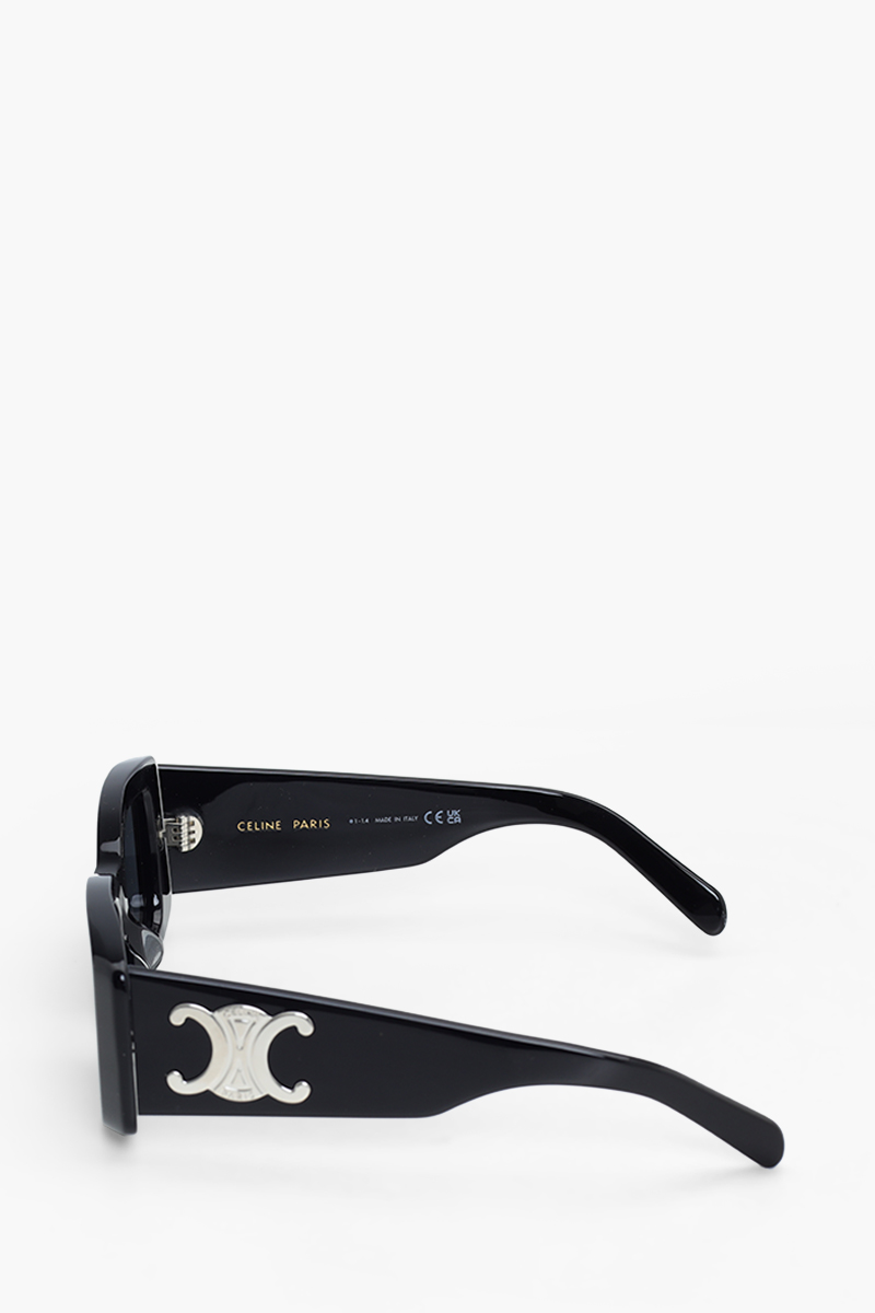 CELINE Triomphe XL 01 Sunglasses in Black Acetate with Smoke Lenses 3