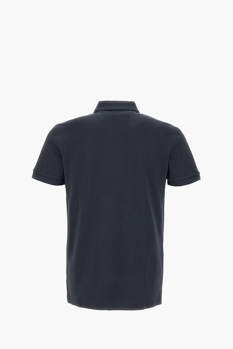 HUGO BOSS Men Paddy Organic-Cotton Regular Fit Polo Shirt in Blue with Contrast Logo Details 2